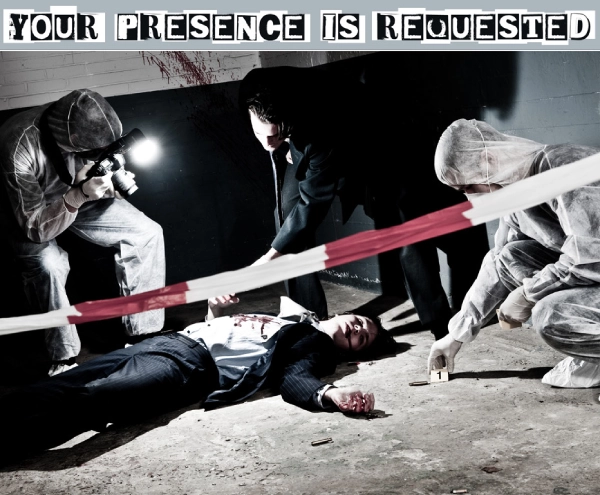 Murder mystery invite